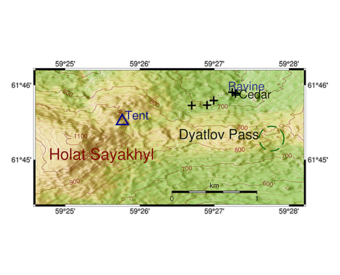 Dyatlov Pass Map
